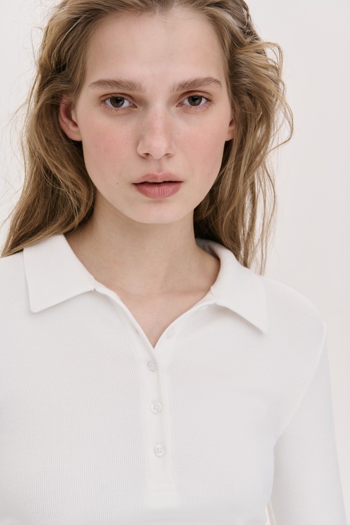 МІНІМАЛІСТИЧНИЙ ЛОНГСЛІВ-ПОЛО 1212-2 зображення 1